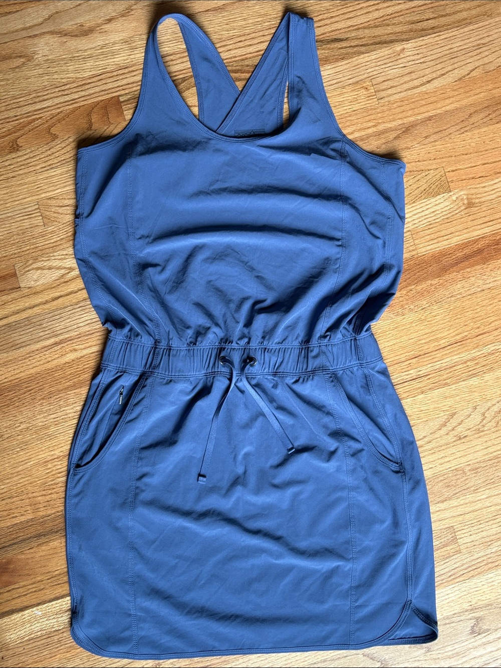 Patagonia medium Women's dusty-Blue Drawstring Tank Dress